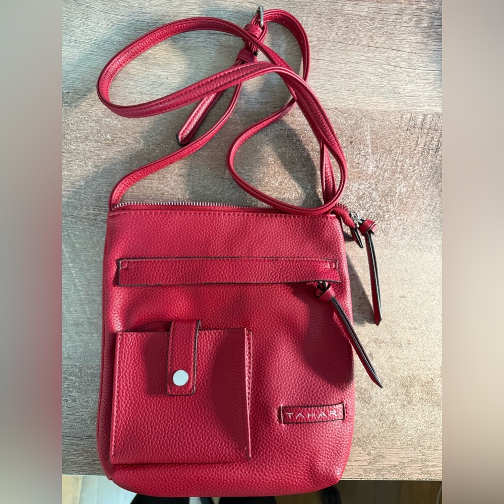 Tahari Red Crossbody Purse